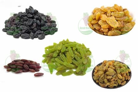 کشمش ها در ایران به چند دسته تقسیم می شوند؟